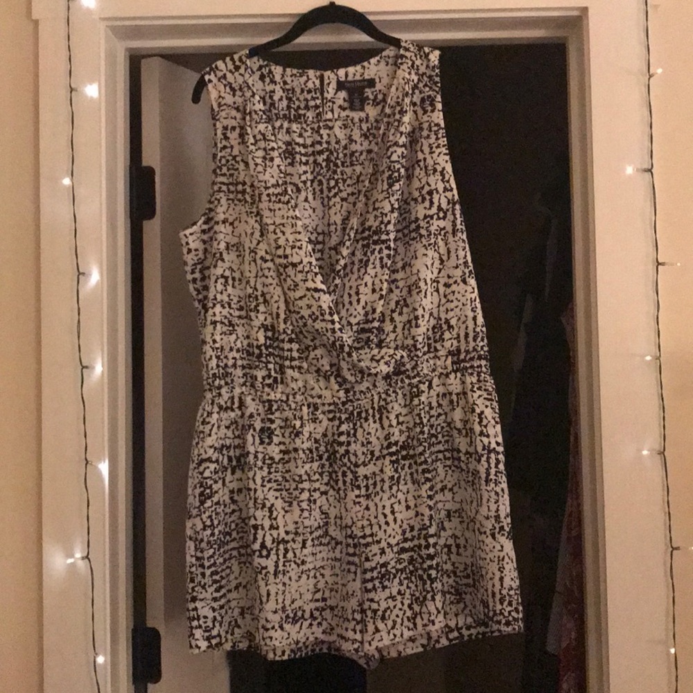 Black and white romper